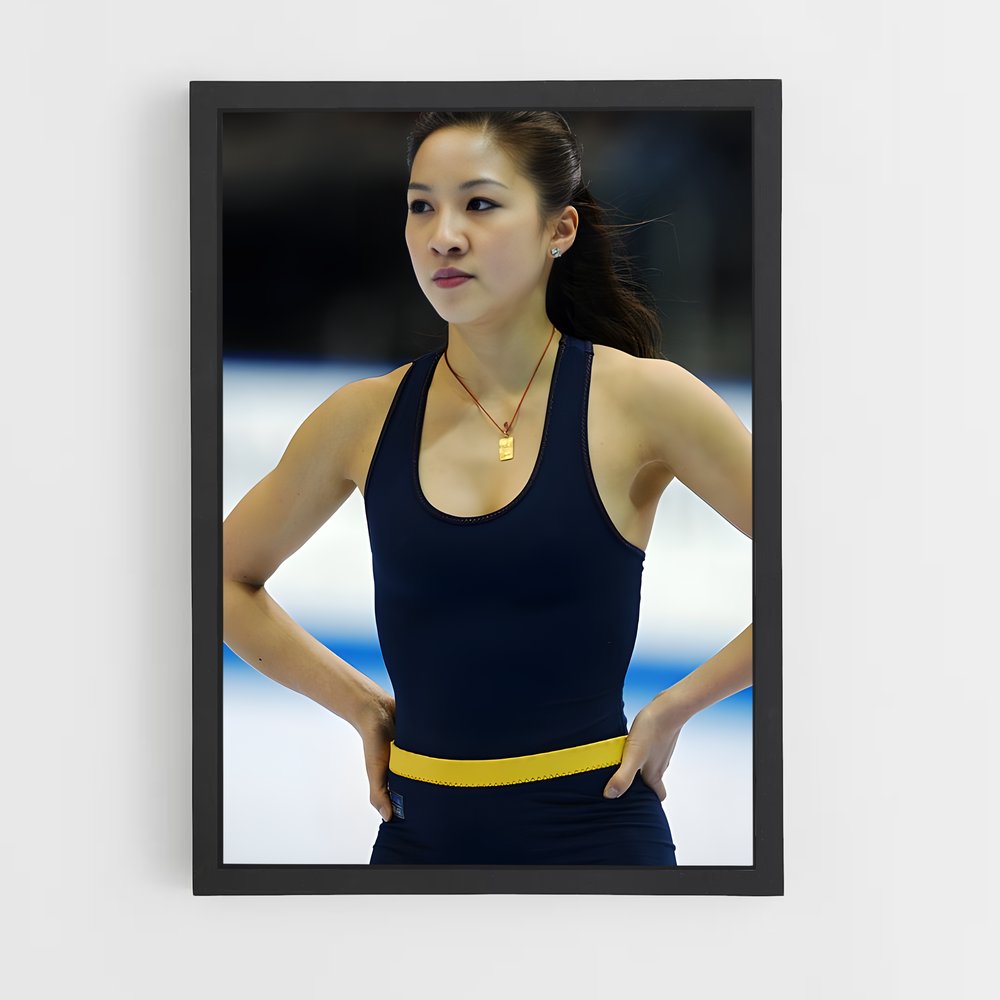 Poster Michelle de kwan – affiche Patinage artistique (vue 2)